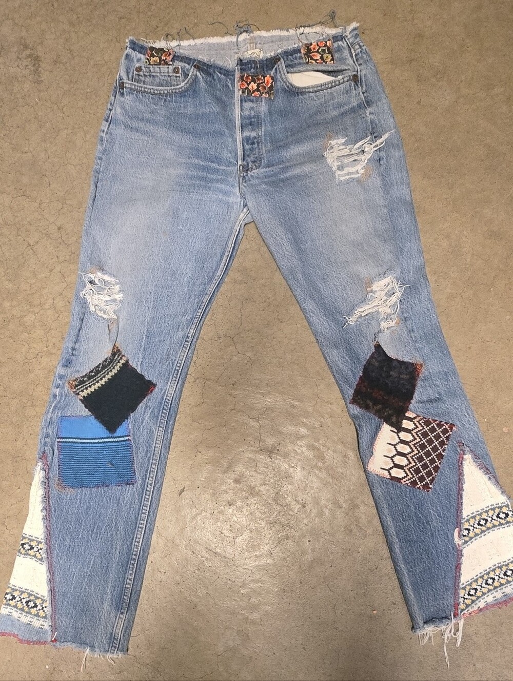 Vintage LEVIS patchwork Jeans